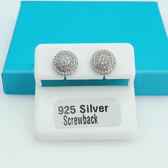 "925 Sterling Silver CZ Beautiful Earrings for Women, 1USPAR4202 - Picture 8 of 11
